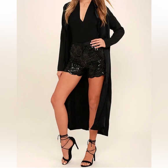 Living Doll Sequin Shorts - Picture 2 of 9